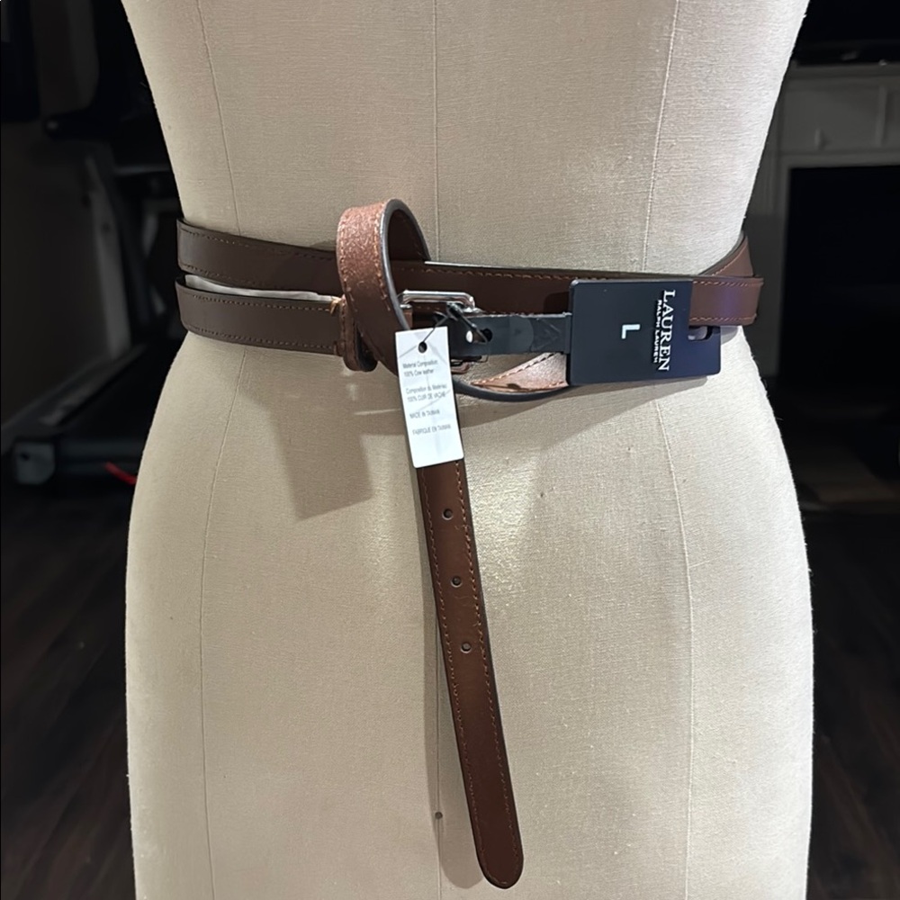 Lauren Brown Leather Belt